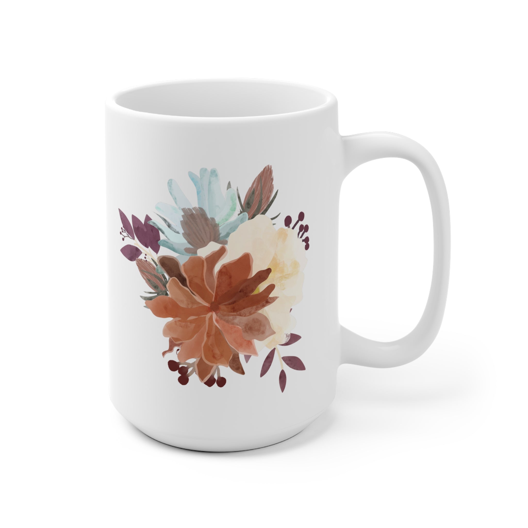 Floral Coffee Mug - Cozy Cup for Flower Lovers | Free Fashion