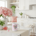 15oz hearts mug in kitchen