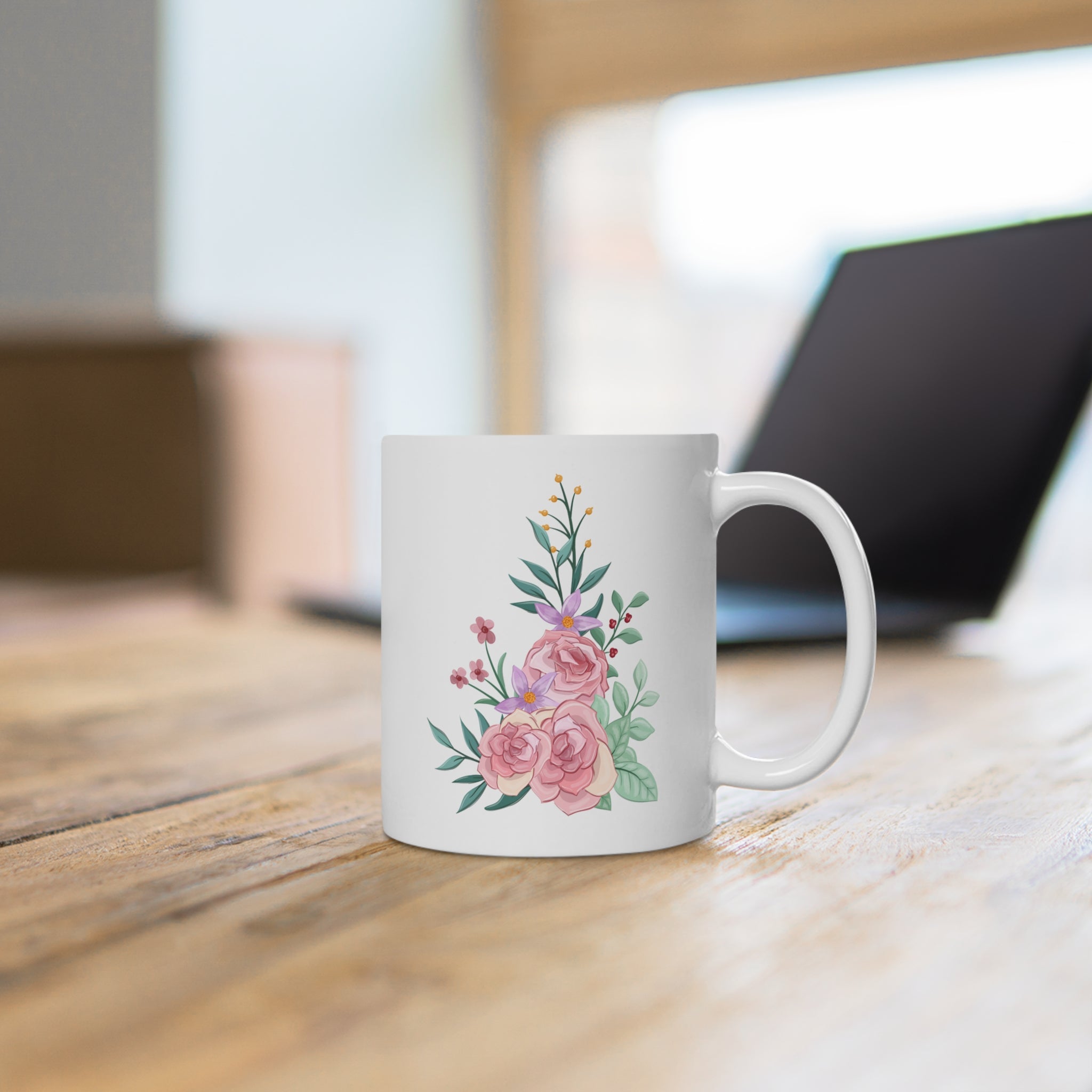 Floral Ceramic Mug - Garden Lovers Gift