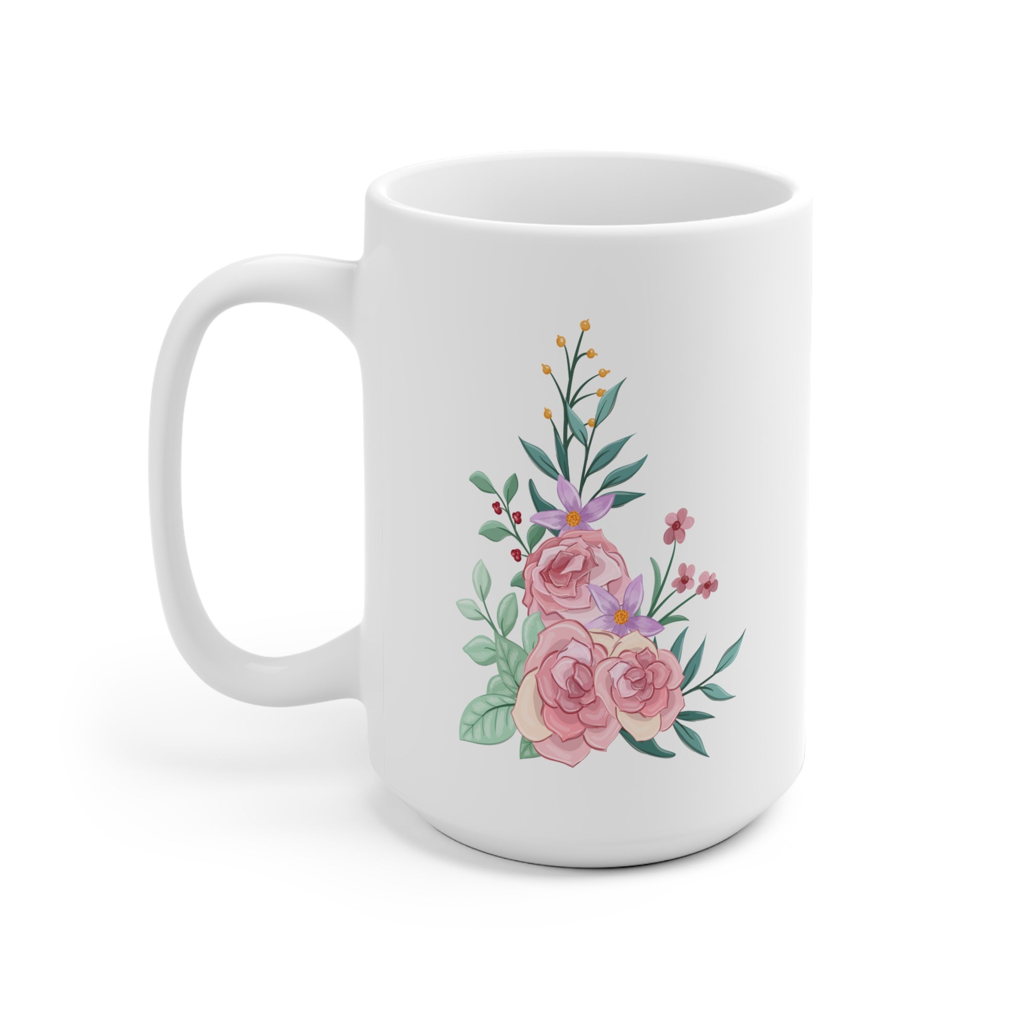 Floral Ceramic Mug - Garden Lovers Gift