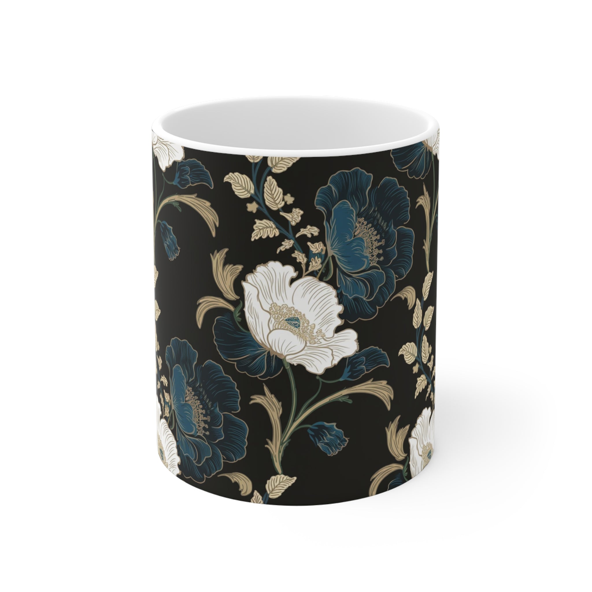 Elegant Floral Mug - Tea & Coffee Gift | Free Fashion Spirit