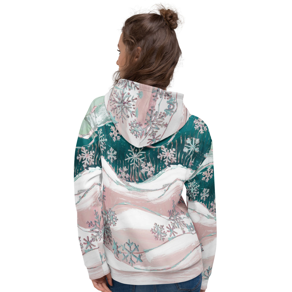 Snowflakes Unisex Hoodie – Premium Recycled Winter Hoodie | Free Fashion Spirit