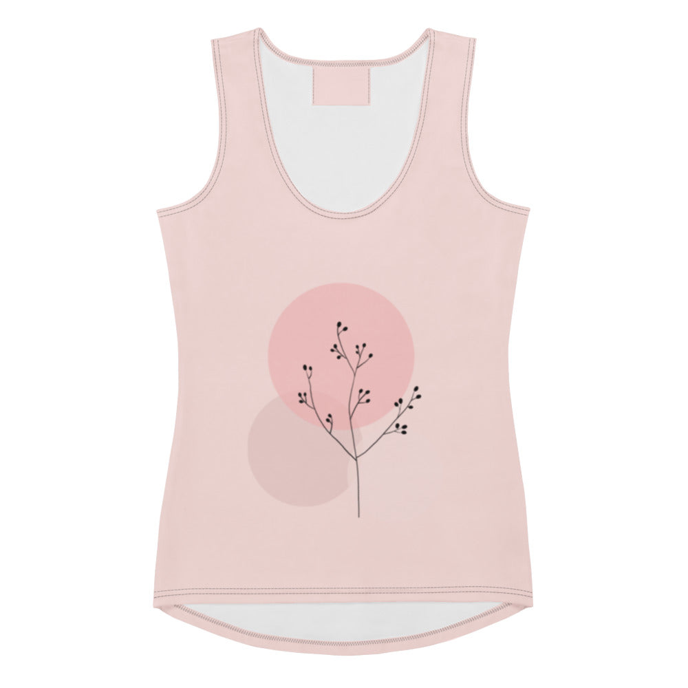 Pink Sublimation Tank Top - Women's Cut & Sew Athletic Top