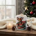 Cozy winter morning with Baby Reindeer mug