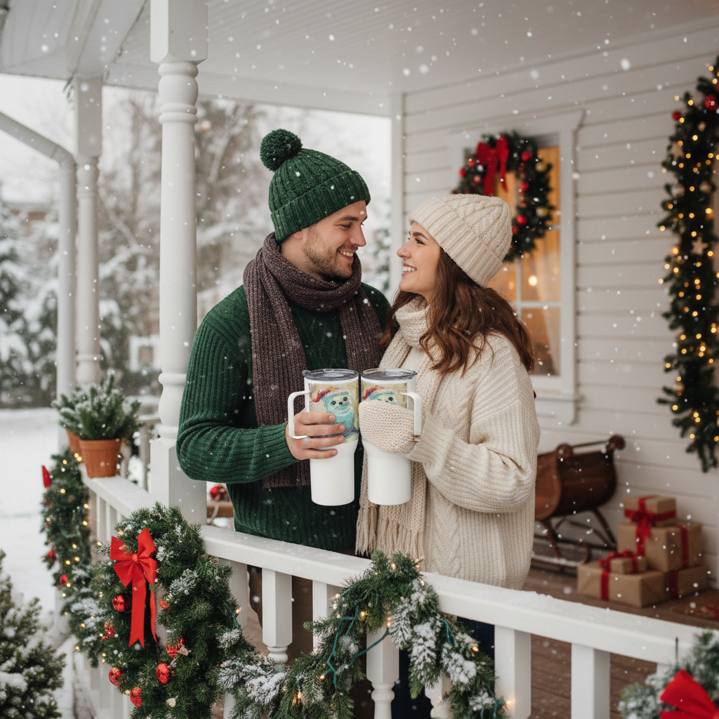 Cute Seal Mug - Festive Veranda