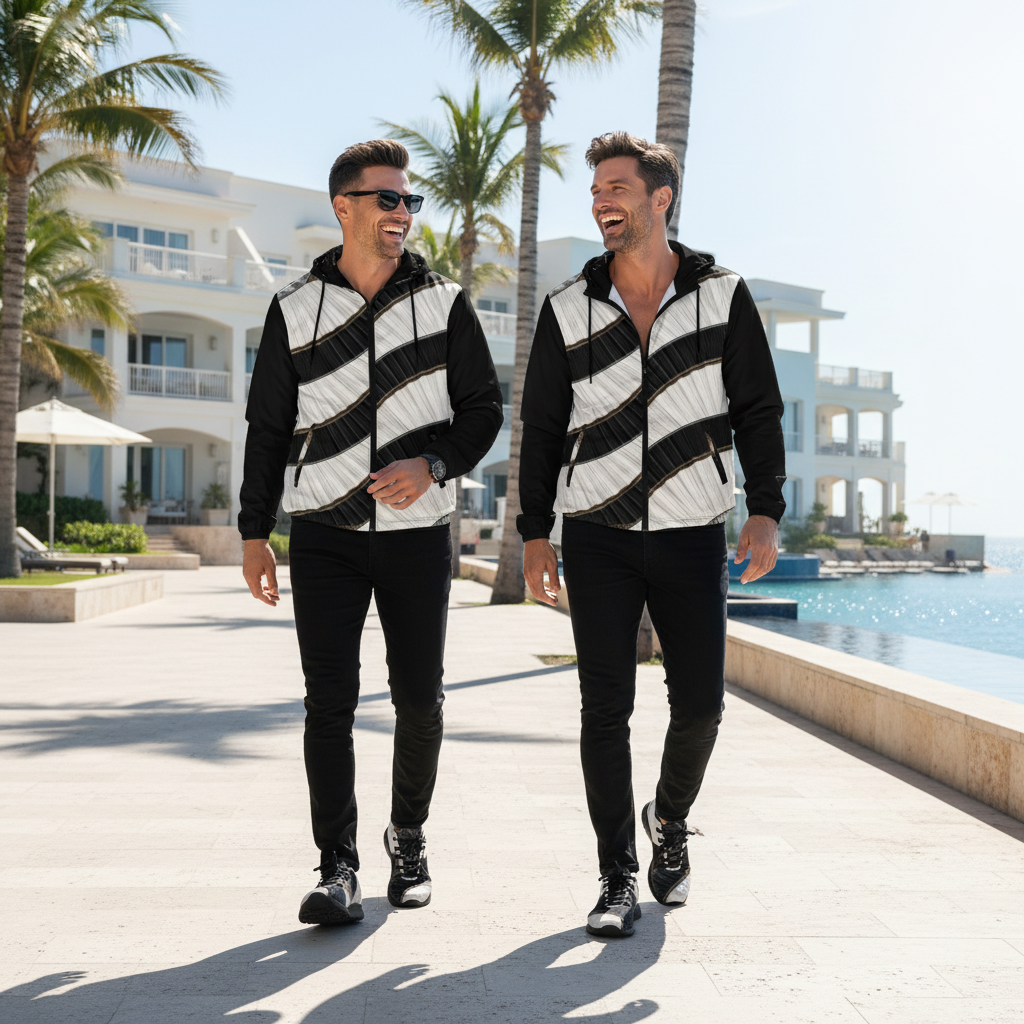 Dva chlapi na promenádě