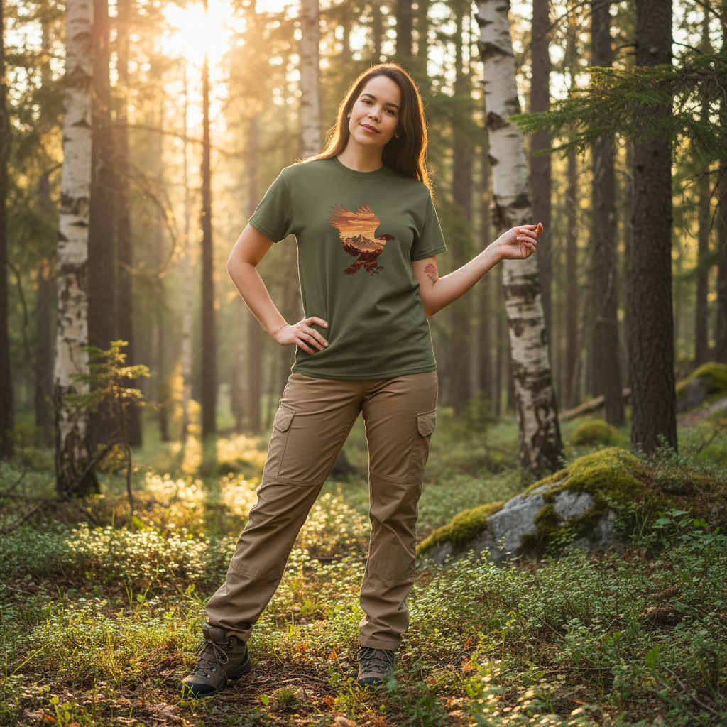 Eagle T-Shirt Military Green