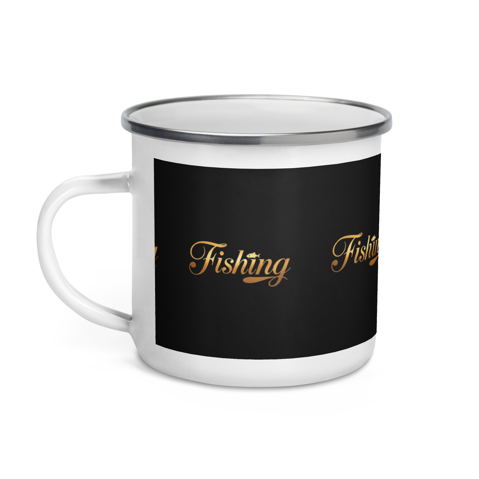  Fishing Enamel Mug