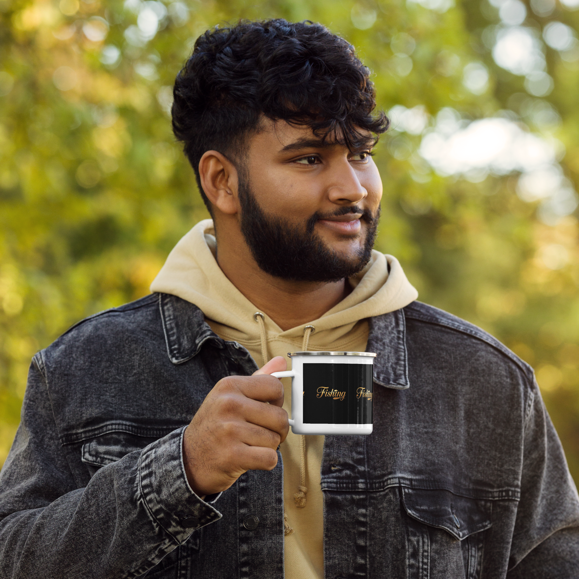  Fishing Enamel Mug