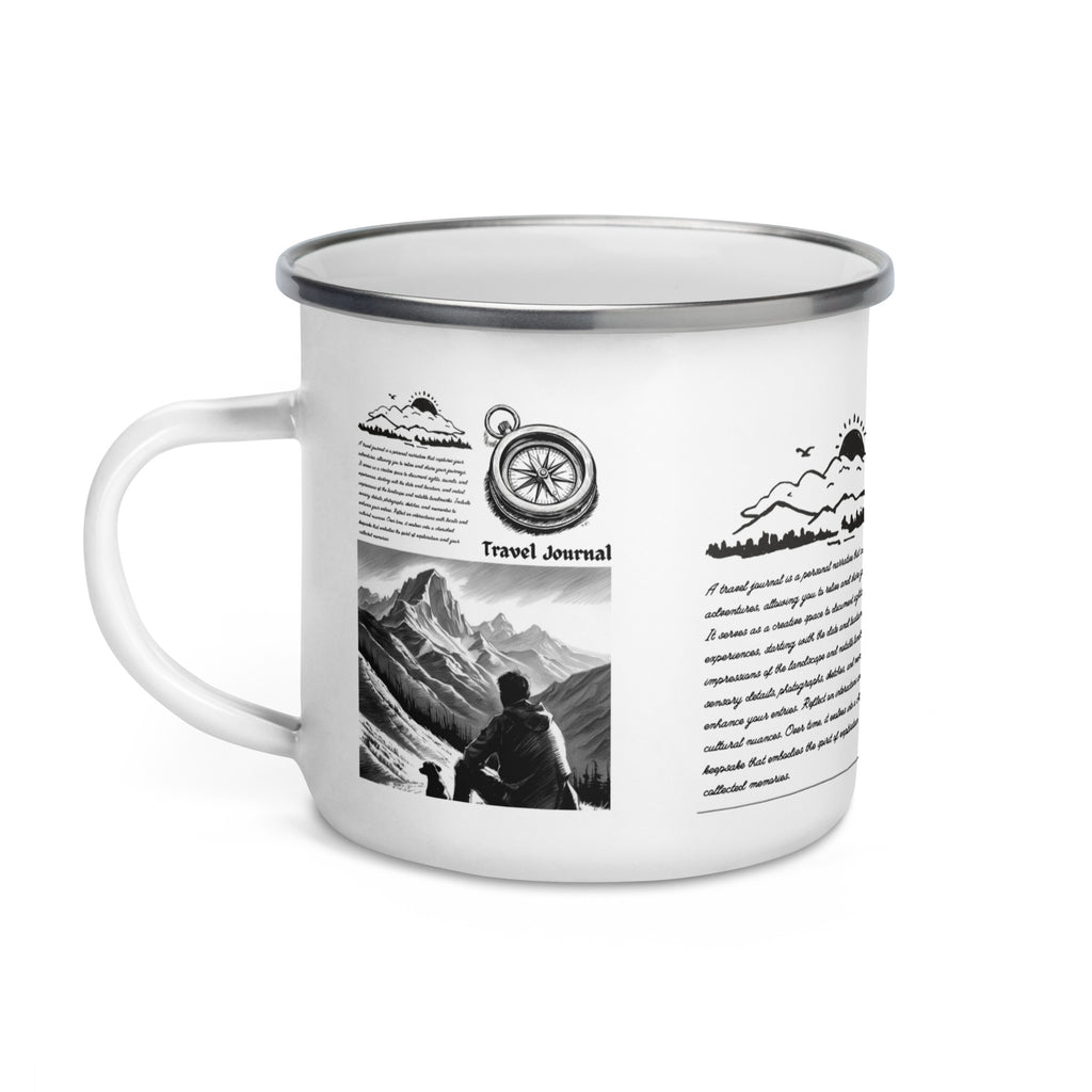 Mountains Enamel Mug - Outdoor Camping Coffee Mug