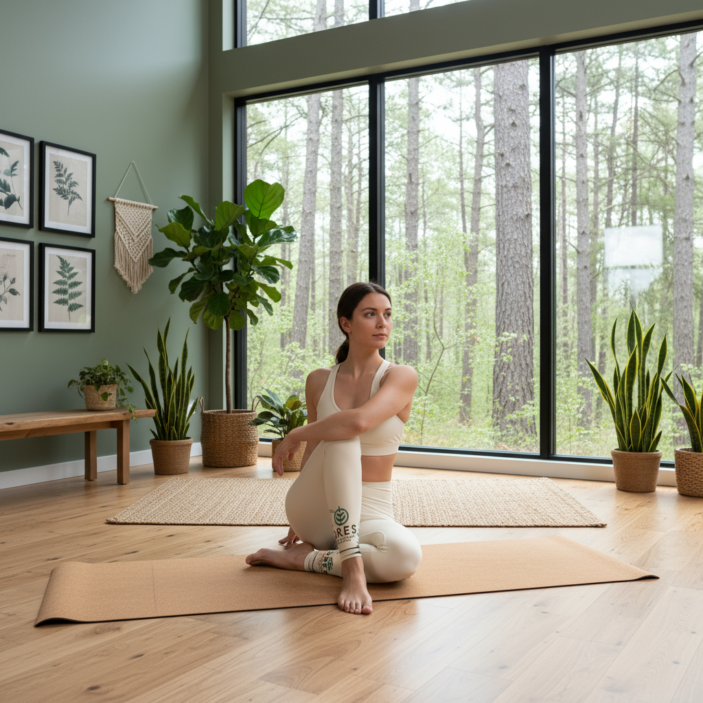 Forest Yoga Leggings - Nature Inspired Activewear