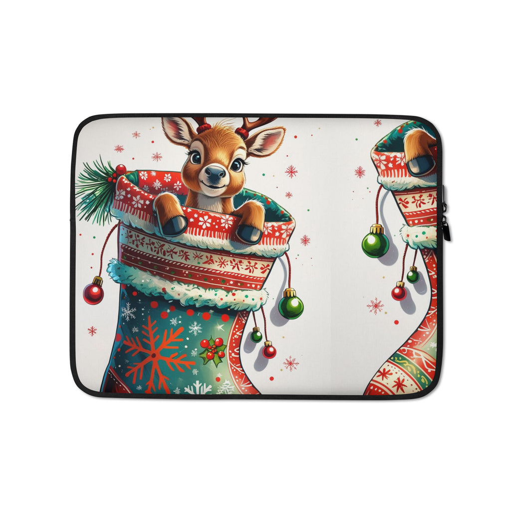 Baby Reindeer Laptop Sleeve - Cute Christmas Laptop Case | Free Fashion Spirit