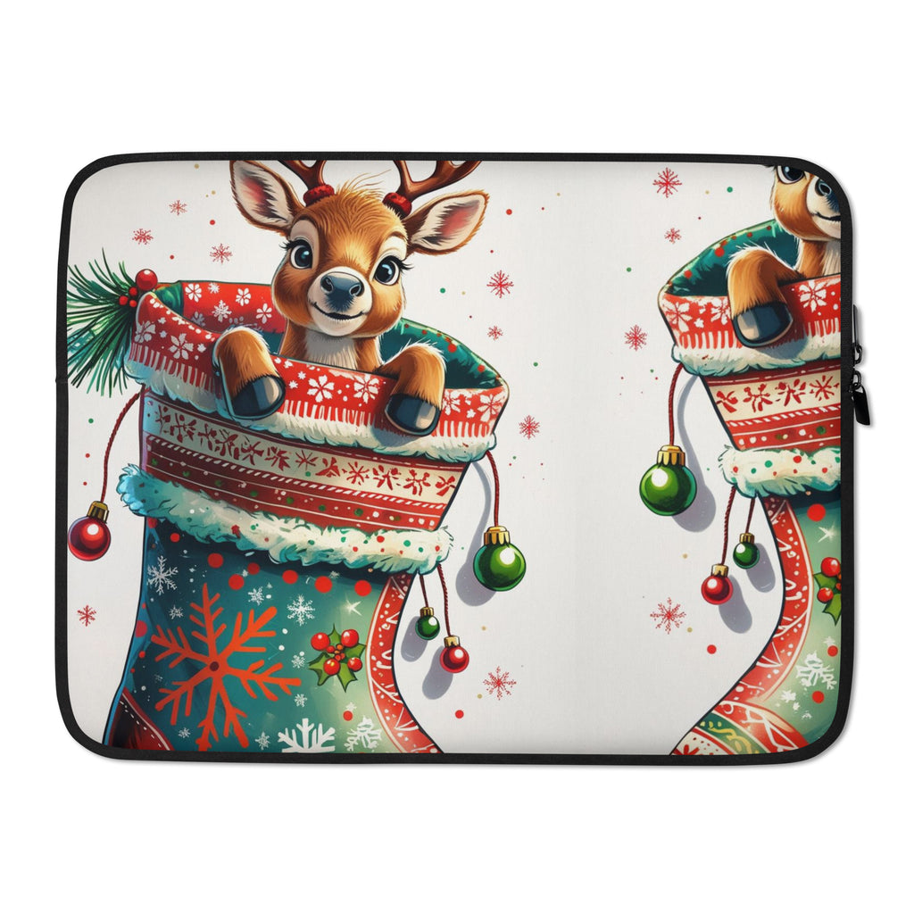 Baby Reindeer Laptop Sleeve - Cute Christmas Laptop Case | Free Fashion Spirit
