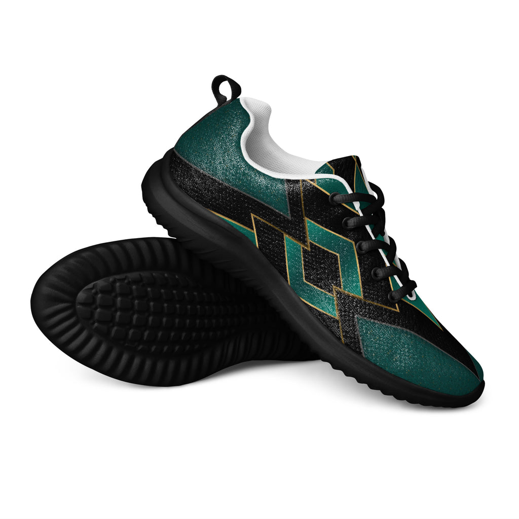 dark green mens athletic shoes 
