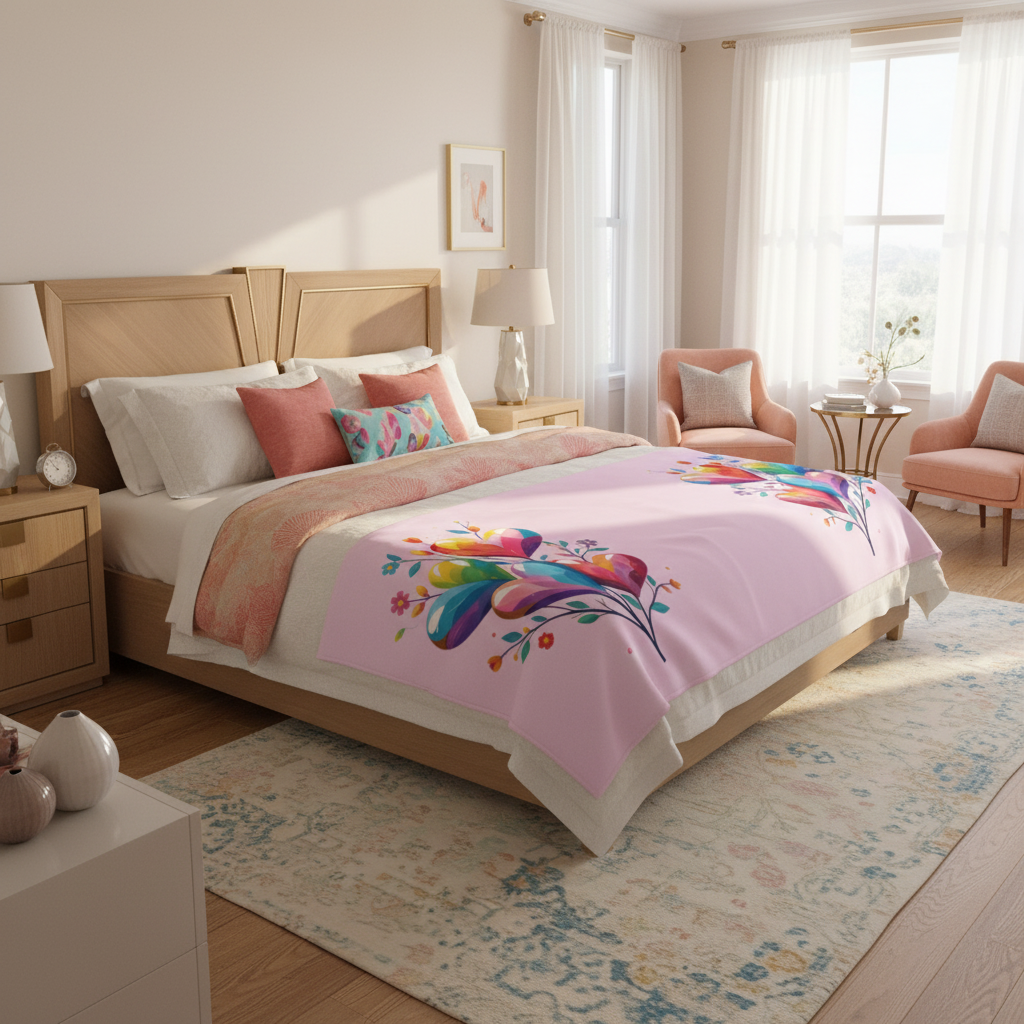 Stunning modern coastal luxury bedroom with large bed