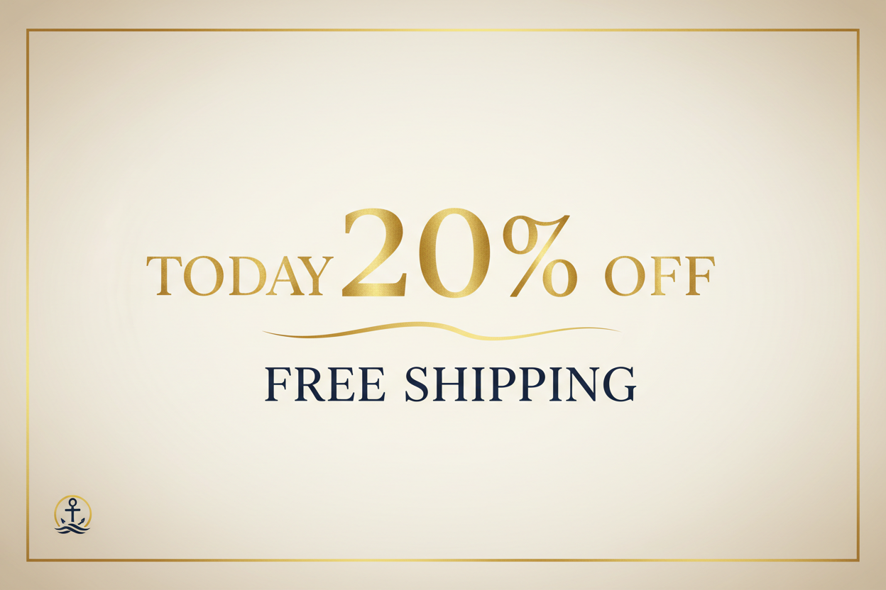 TODAY 20% OFF + FREE SHIPPING beige banner
