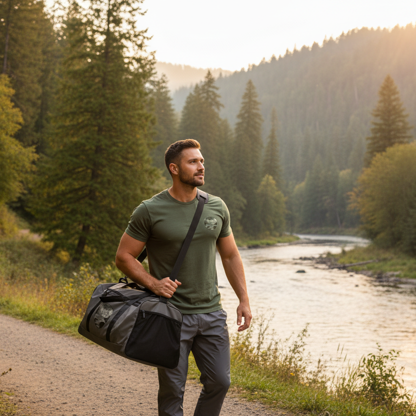 Sac de voyage Time by the River - Sac de voyage nature