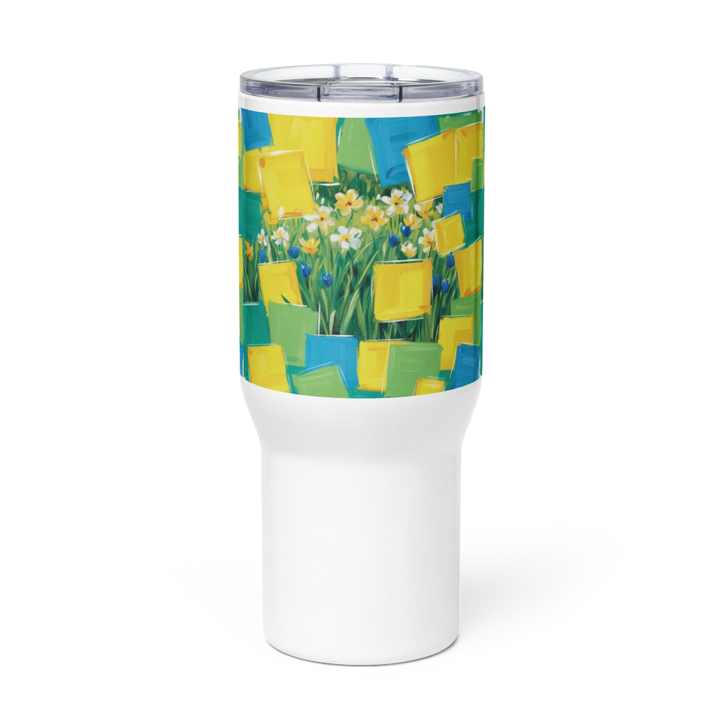 Spring Travel Mug with Handle - Fresh Seasonal Coffee Cup