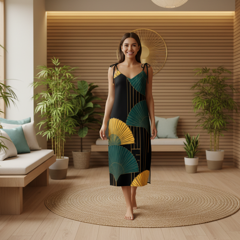 Woman in meditation room